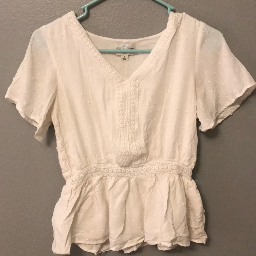 cute white blouse